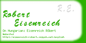 robert eisenreich business card