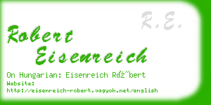 robert eisenreich business card